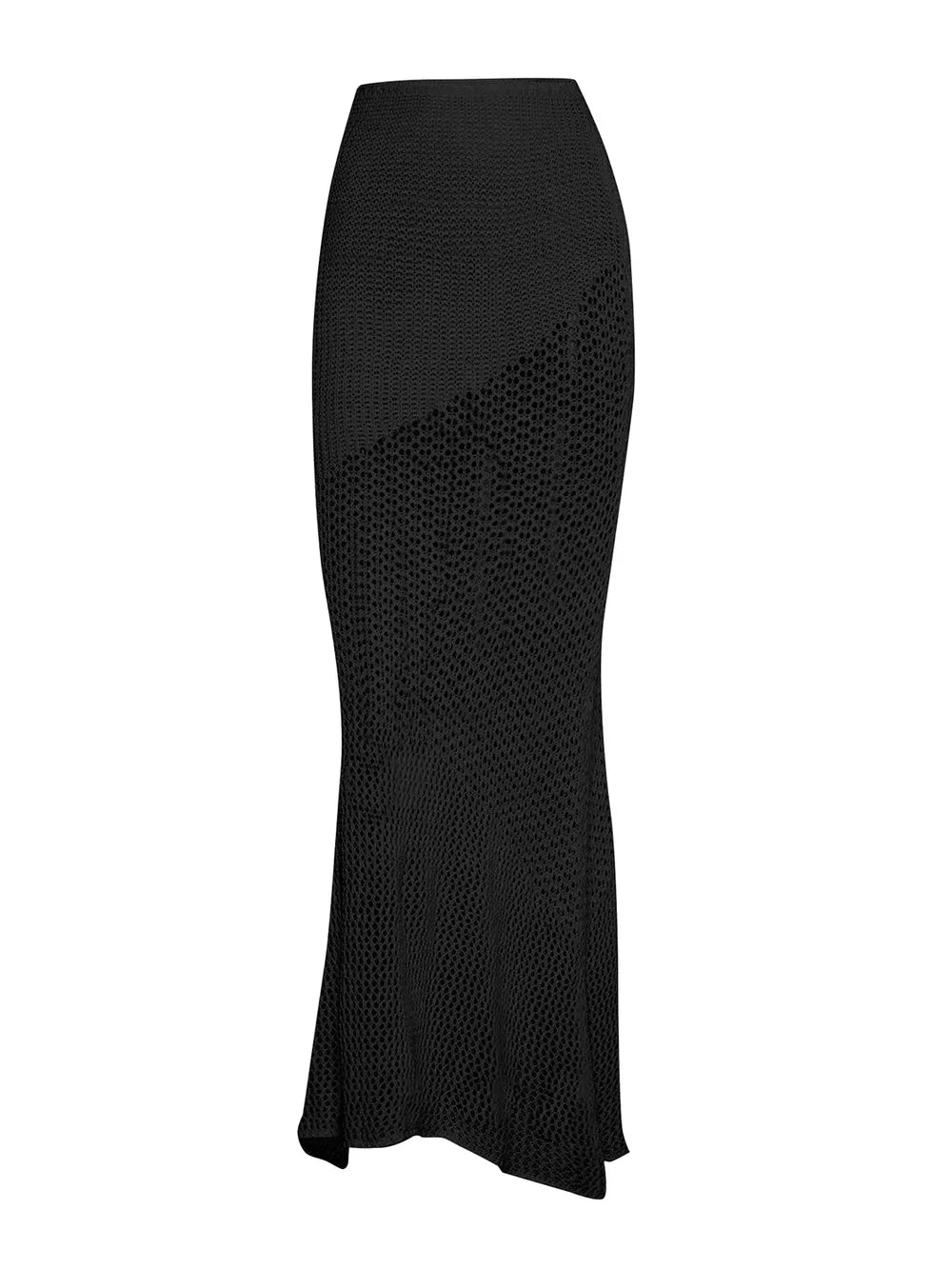 Tied Openwork Long Sleeve Top And Skirt Cover Up Set by Trendsi