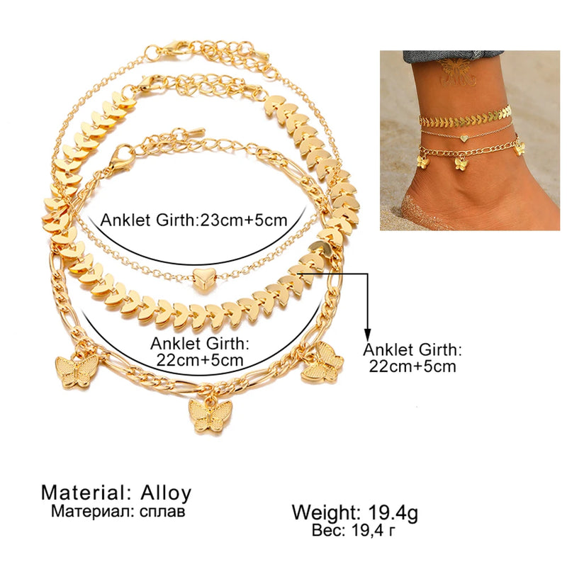 Women's Beach Chain Anklet Bracelet