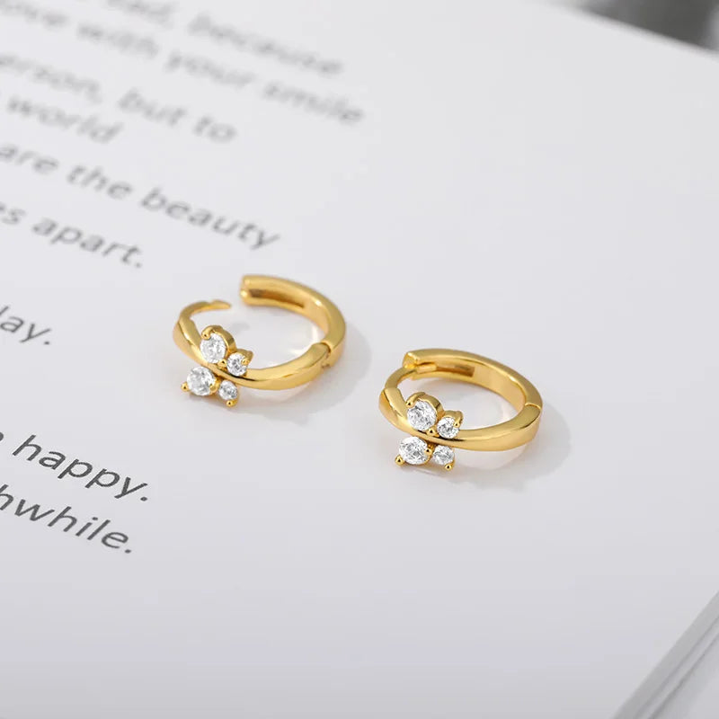 Butterfly Hoop Earrings for Women - Elegant Gold or Silver Charm Jewelry