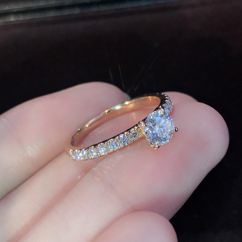 Elegant Shiny Crystal Ring for Weddings