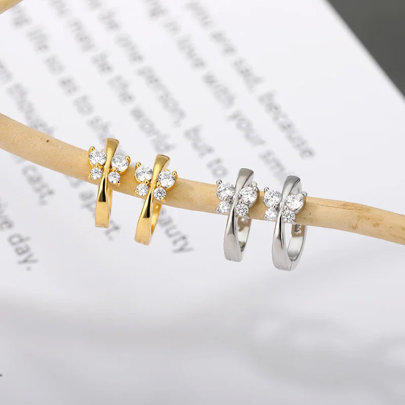 Butterfly Hoop Earrings for Women - Elegant Gold or Silver Charm Jewelry