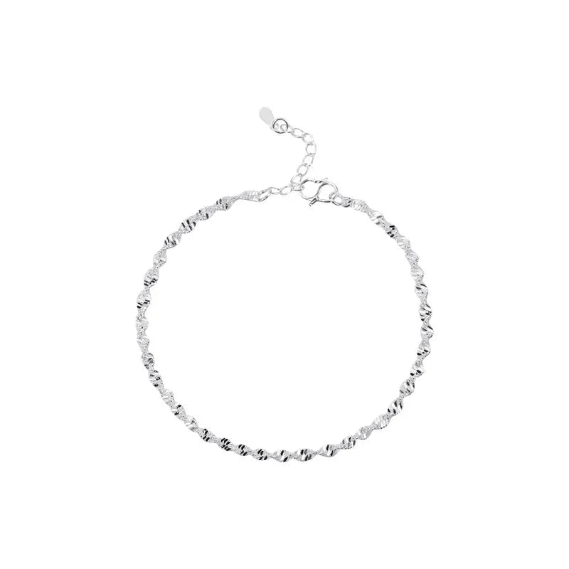 Elegant Sterling Silver Women’s Anklet