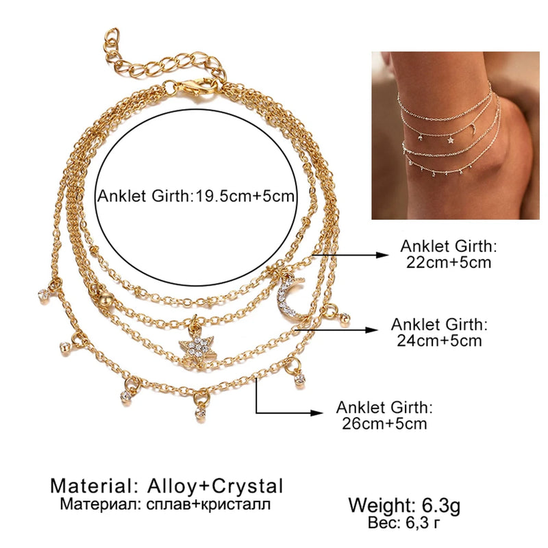 Women's Beach Chain Anklet Bracelet