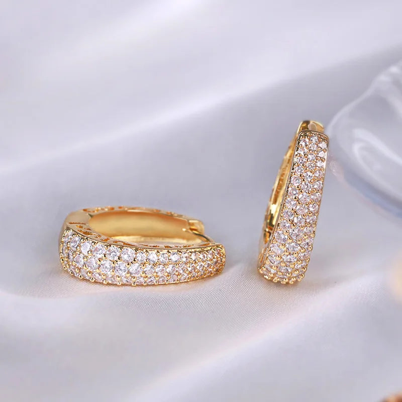 Gold Hollow Hoop Earrings for Women