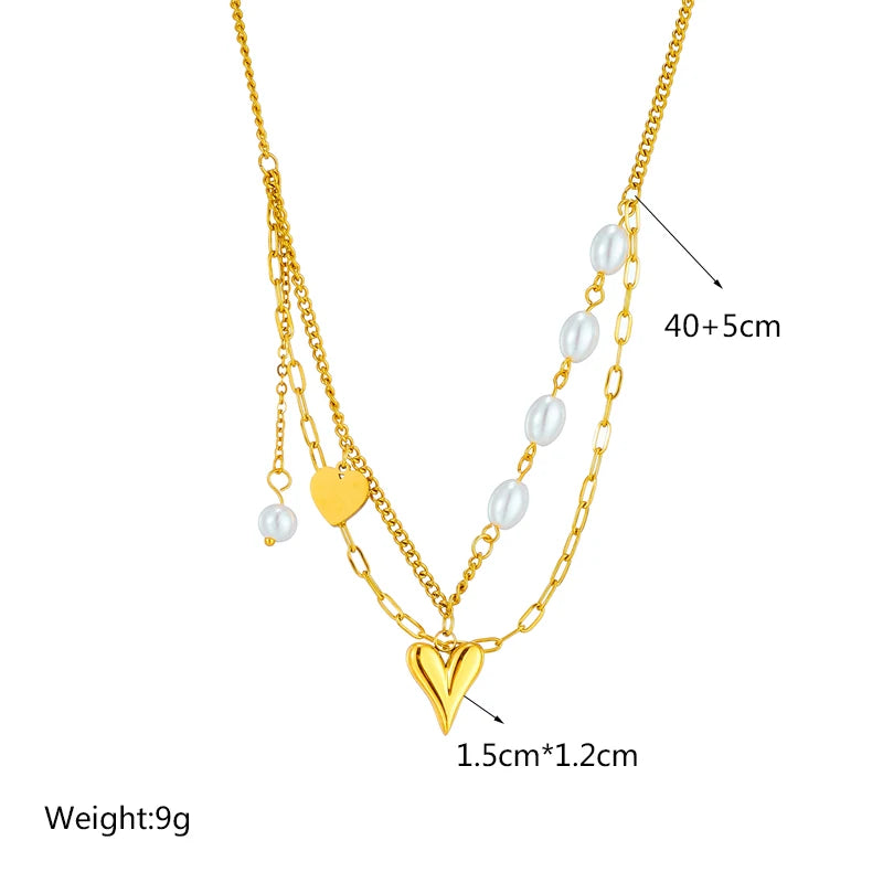 Elegant 316L Stainless Steel Pendant Necklace - Timeless Jewelry for Women