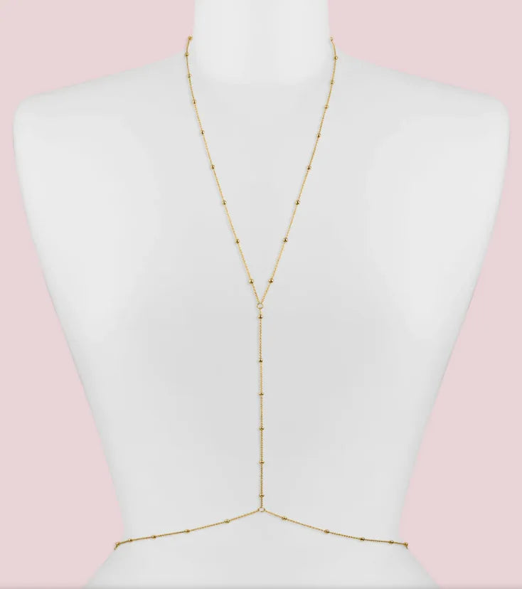 Elegant Beaded Waist Chain - Stylish Body Jewelry for Women